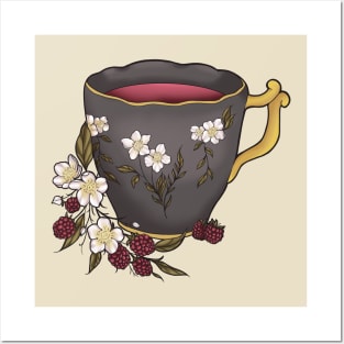 Sweet Raspberry Tea Posters and Art